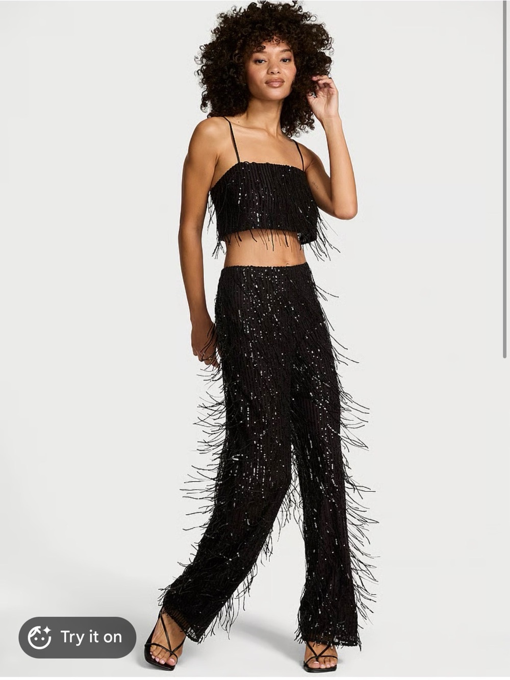 H&M sequin pants and top